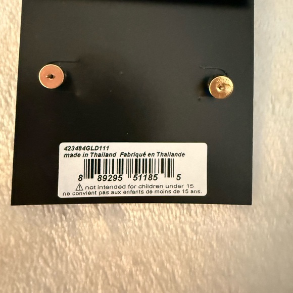 Coach Gold and Silver Crystal Stud Earrings - Picture 2 of 3